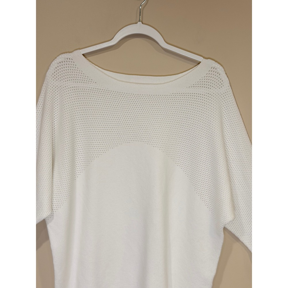 Vila Milano Womens Sweater White‎ Medium Knit Top Coastal Summer Beach Summer - Picture 4 of 6